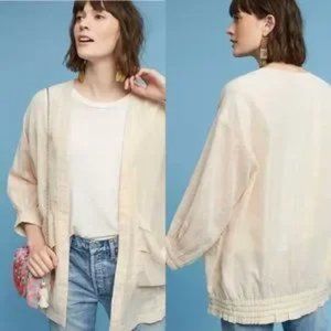 Anthropologie Hei Hei Daybreak Kimono Gold Shimmer Medium/Large